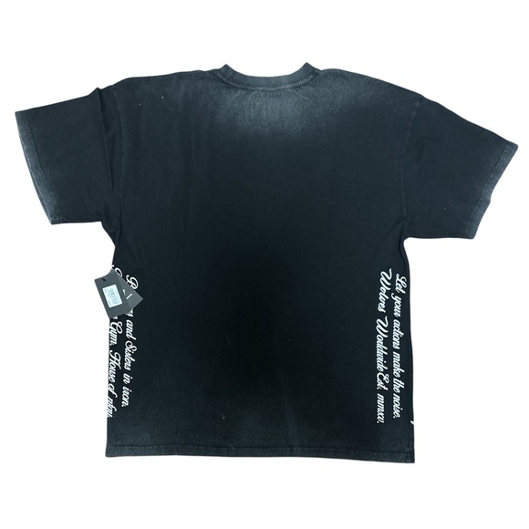 Vintage Darc Sport Powerhouse Gym Distressed Black T Shirt NWT Size: Medium - Picture 2 of 8